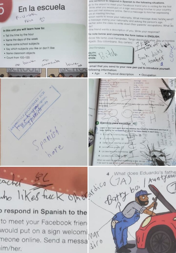 Defacing of textbooks